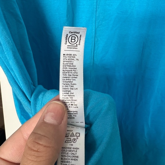 Athleta Blue Oversized Relaxed T-Shirt sz 1X - Picture 5 of 5